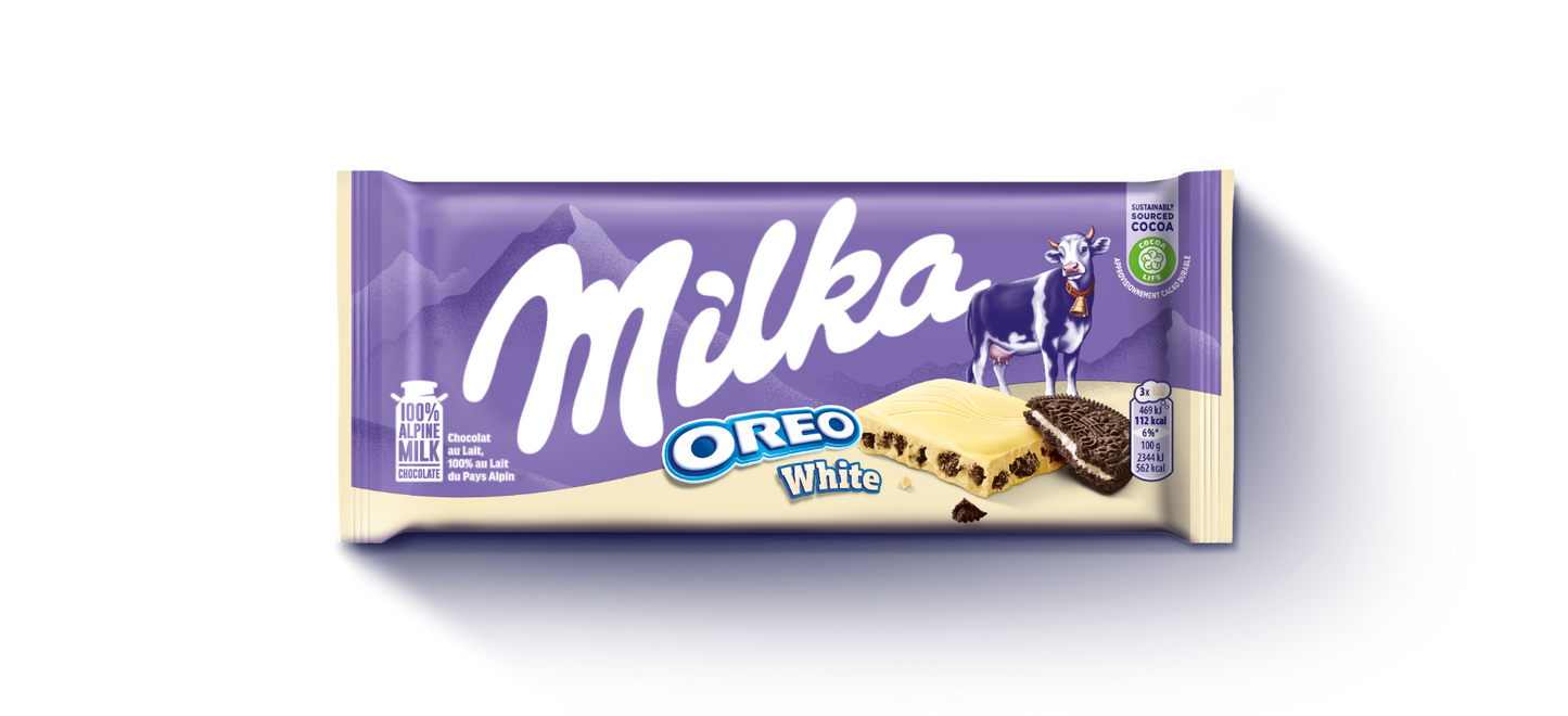 Milka Oreo Weiße Schokolade 100 Gramm