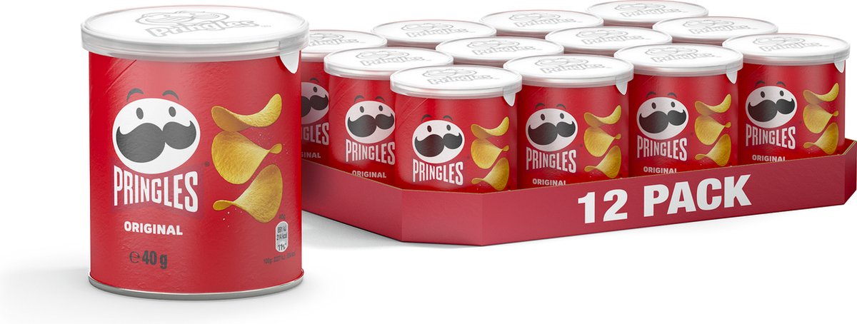 Pringles Natural Chips Schale - 12 x 40 Gramm
