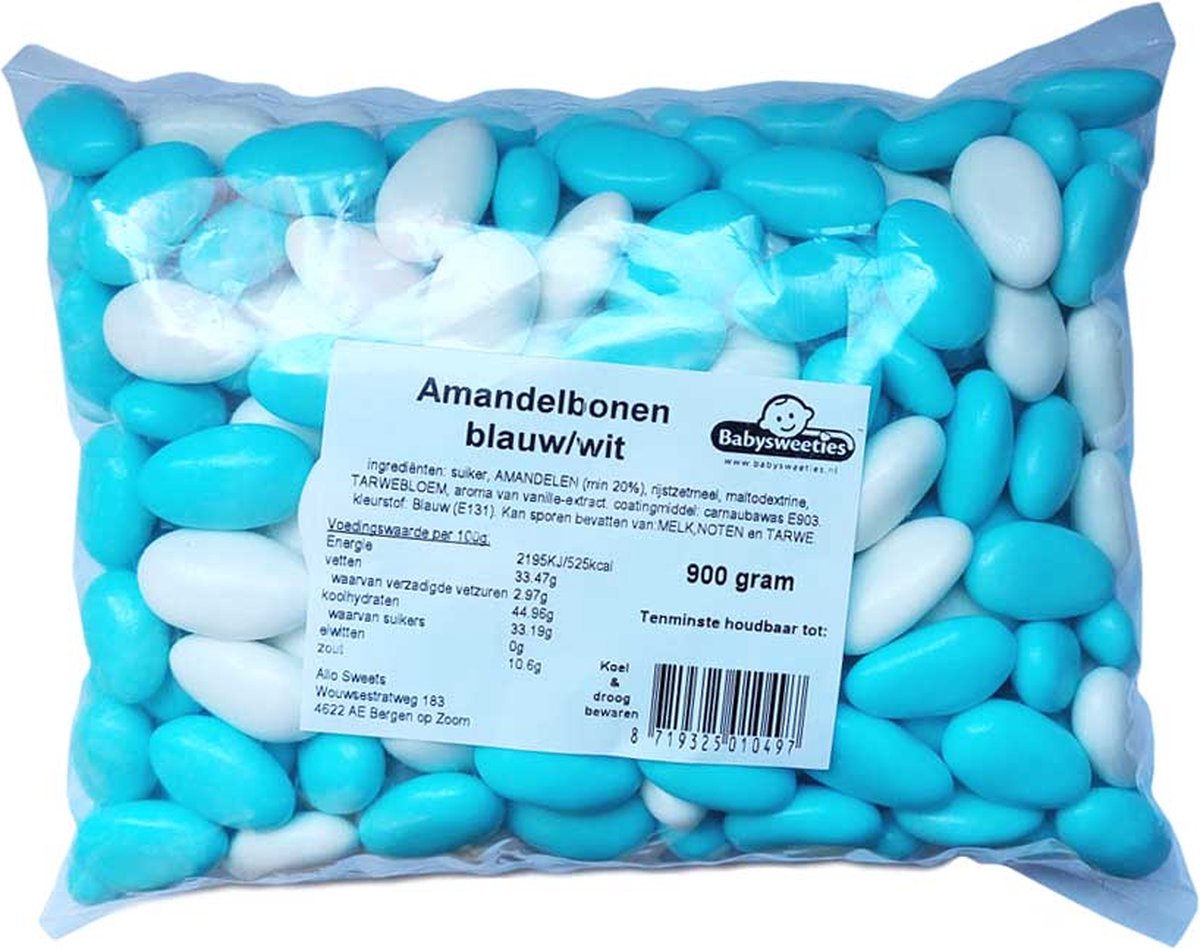 BLAUE/WEISSE MANDELBOHNEN 900