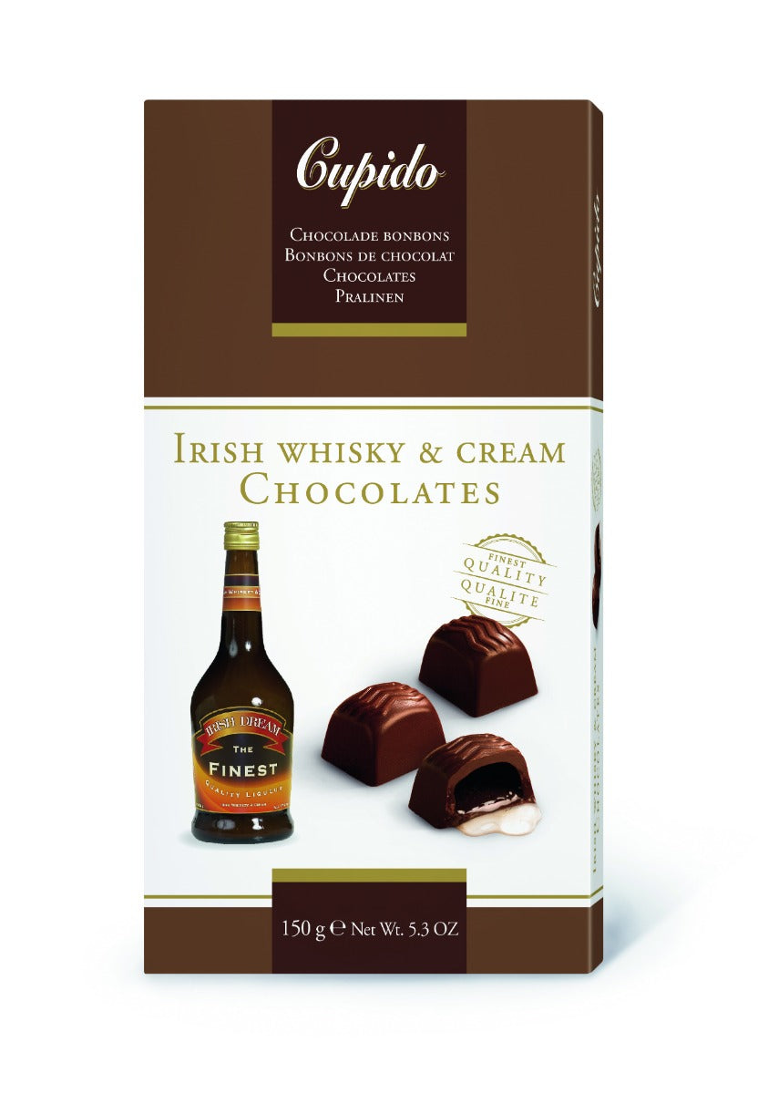 Cupido Irish Cream Schokoladenlikör Pralinen 150 Gramm