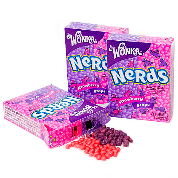 Wonka Nerds Erdbeer-Trauben-Box - 36 x 47 Gramm