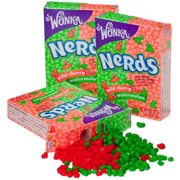 Wonka Nerds Wassermelonen-Kirsch-Box - 36 x 47 Gramm