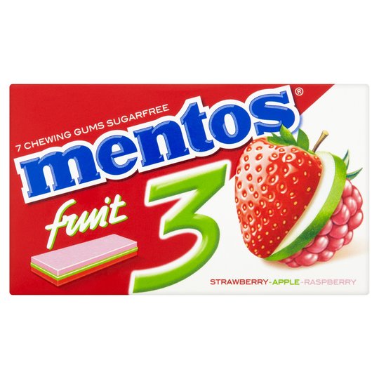 Mentos Kaugummi 3-Layer Fruit
