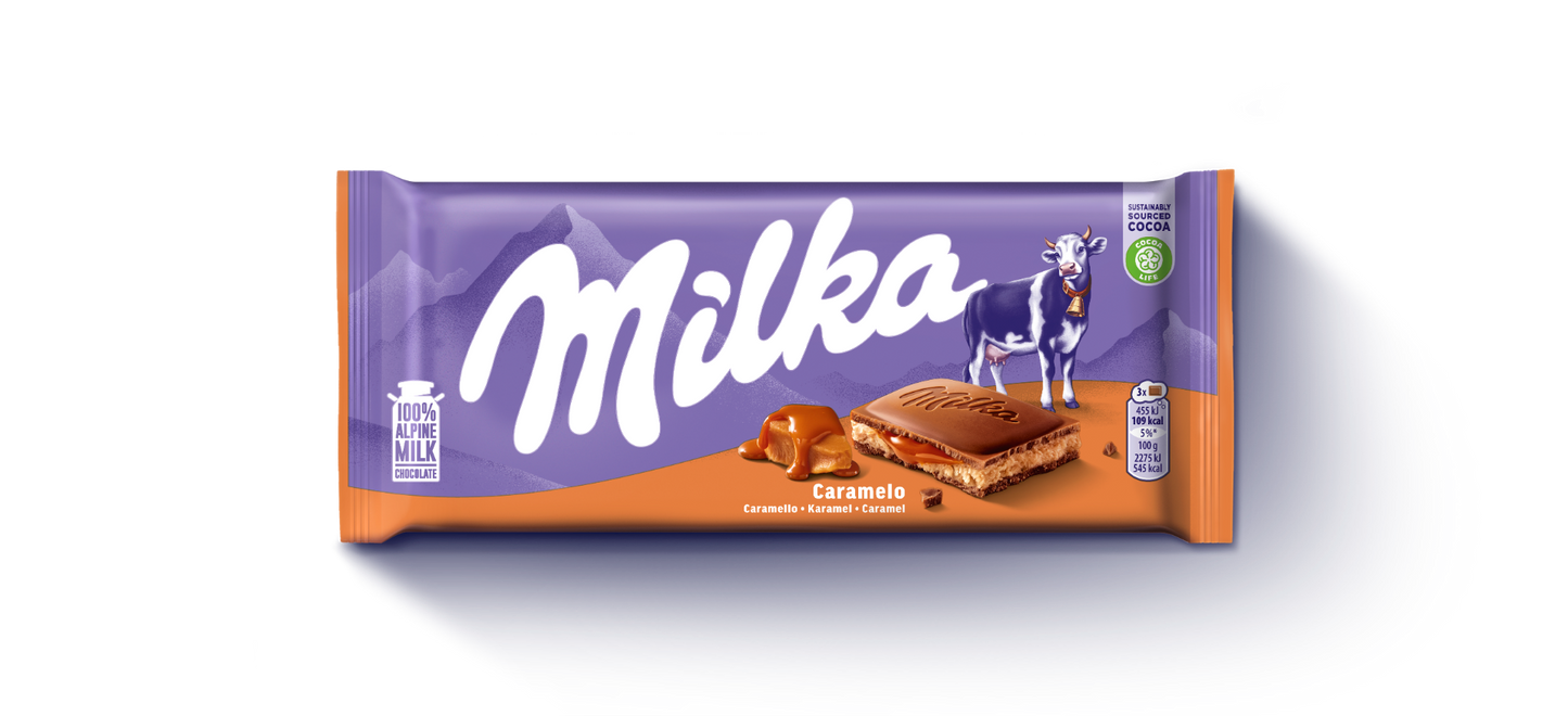 Milka Karamell-Schokoriegel 100 Gramm
