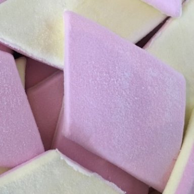 Bacon Karo Pink Gelb 15x8cm 70 Stück