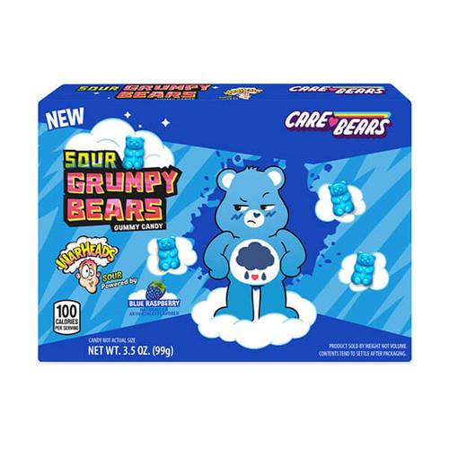 Warheads Sour Grumpy Bears Blaue Himbeere Box 12 x 99 Gramm