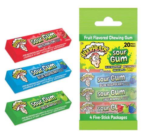 Warheads Sour Gum 4er-Pack 55 Gramm