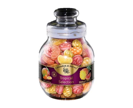 Cavendish & Harvey Tropical Candy Jar 6 x 1 Kilo