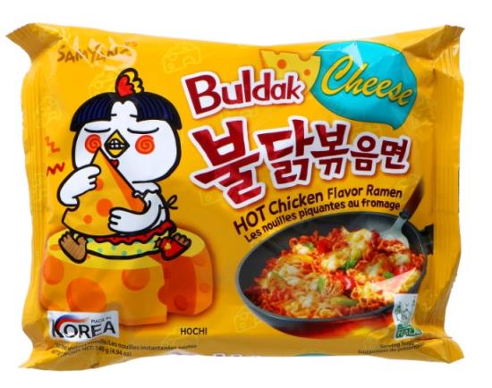 Samyang Ramen Scharfe Hühnerkäsenudeln 140 Gramm