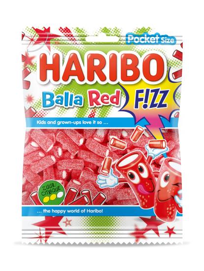 Haribo Balla Red Fizz Box 28 x 70 Gramm