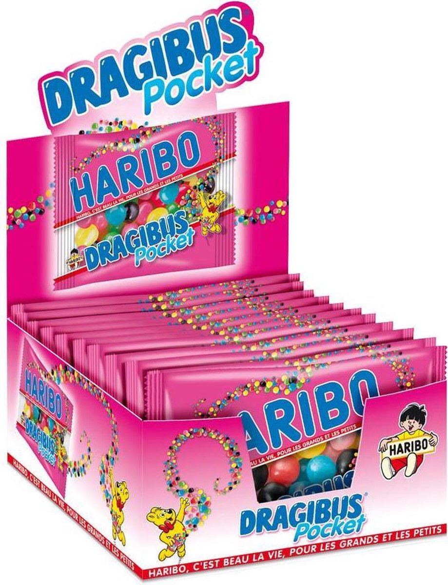 Haribo Dragibus Pocket 12 x 80 Gramm