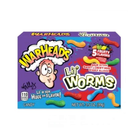 Warheads Lil Worms 100 Gramm