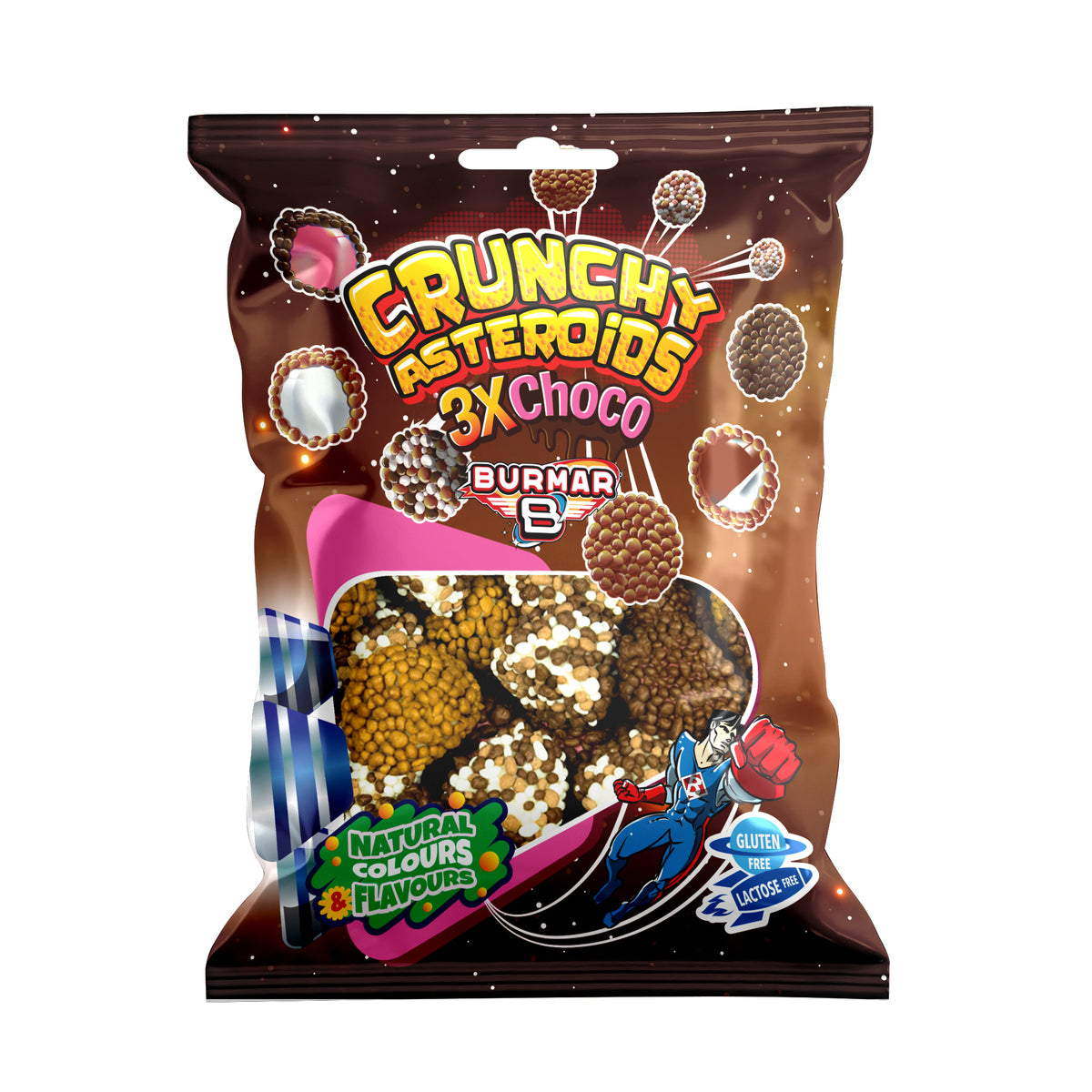 Burmar Choco Crunchy Asteroids 90 Gram