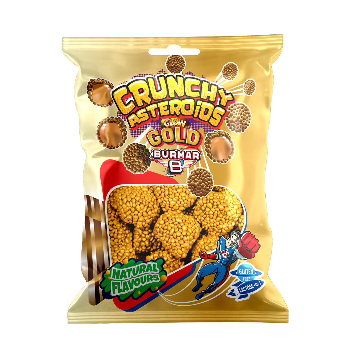 Burmar Glow Gold Crunchy Asteroi 14 X 90 Gram