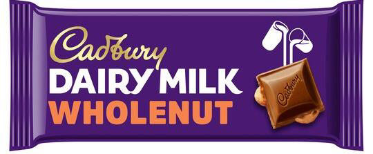 Cadbury Milk Wholenut 17 x 120 Gramm