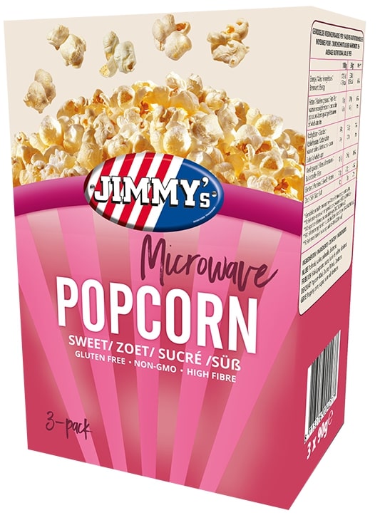 Jimmy's Mikrowellen-Popcorn Sweet Box 12 x - 3 x 90 Gramm