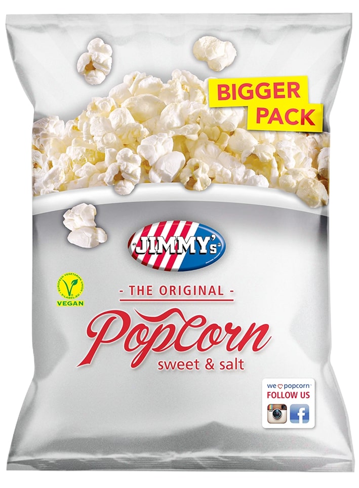 Jimmy's Popcorn Sweet & Salty Box - 12 x 100 Gramm