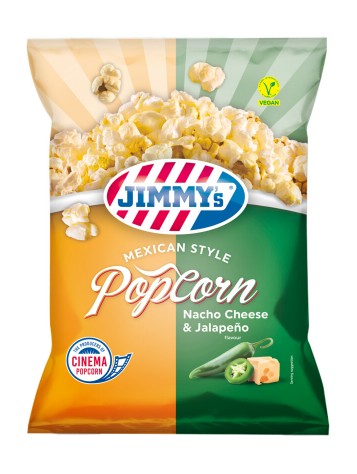 Jimmy's Popcorn Nacho Cheese & Jalapeño 90 Gram