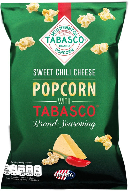 Popcorn Tabasco Sweet Chili Cheese 90 Gramm