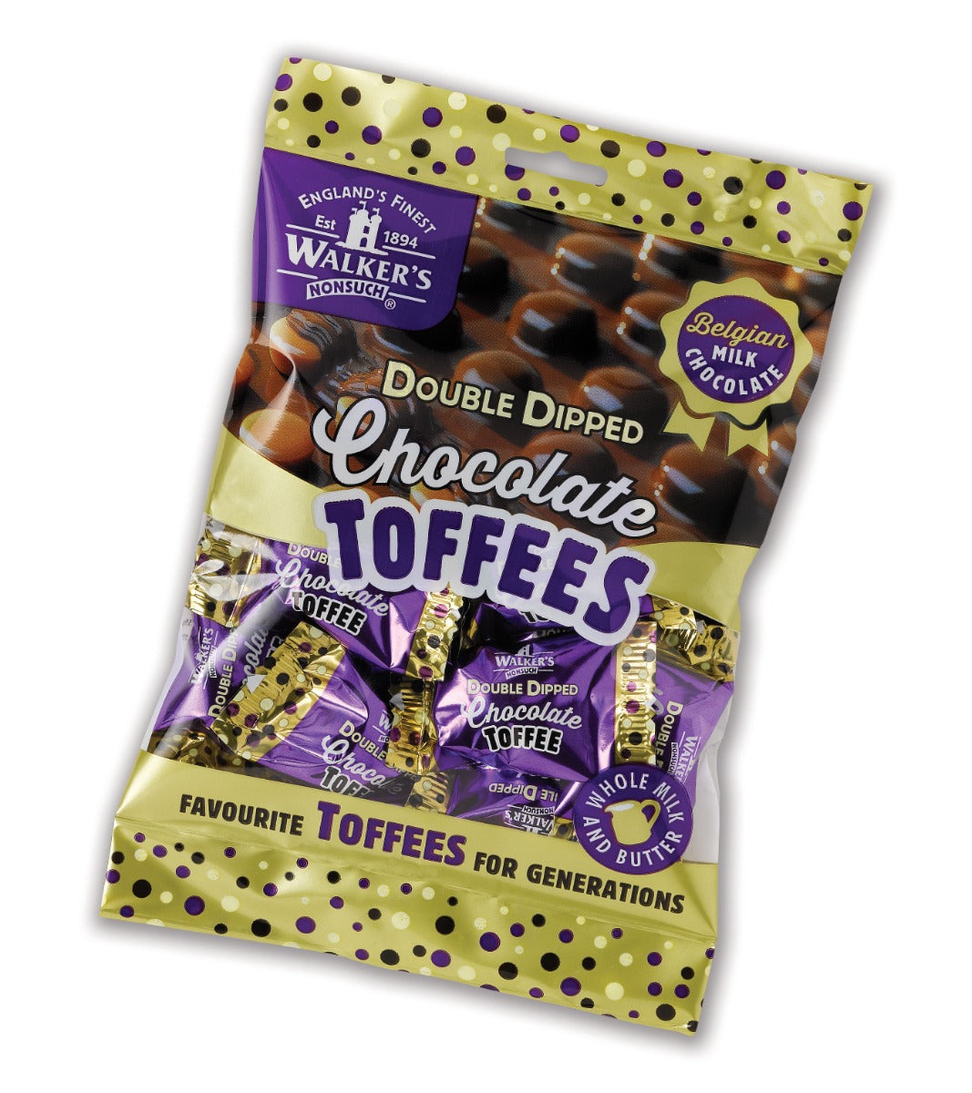 Walkers Double Dipped Choco Toffee - 135 Gramm