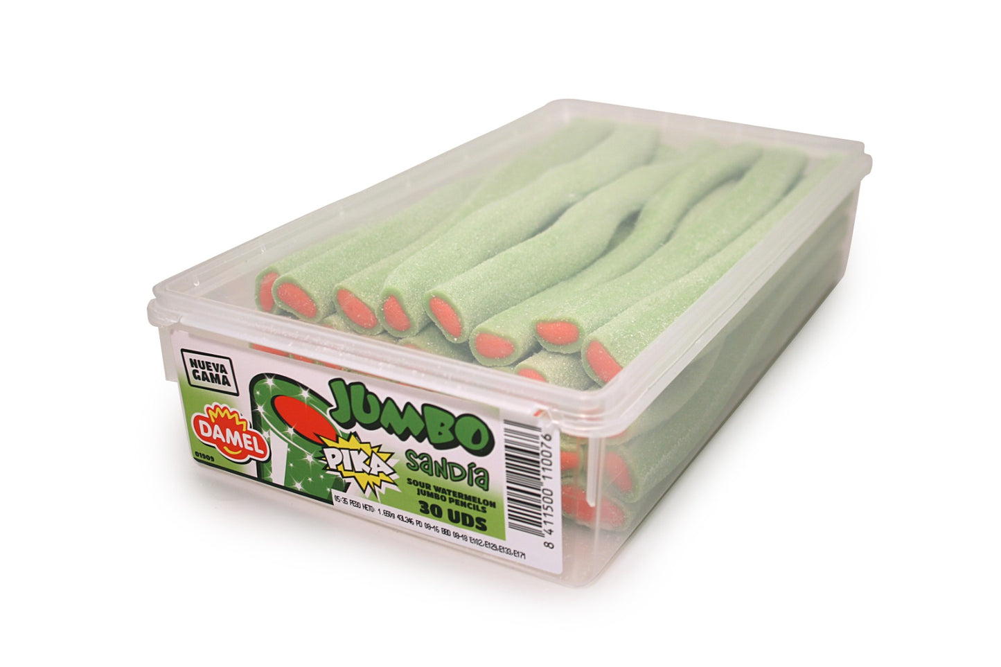 Damel Wassermelonen-Sticks Jumbo Saure 30 Stück