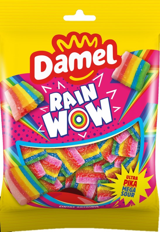 Damel Mega Sour Rainwow Mix 150 Gramm