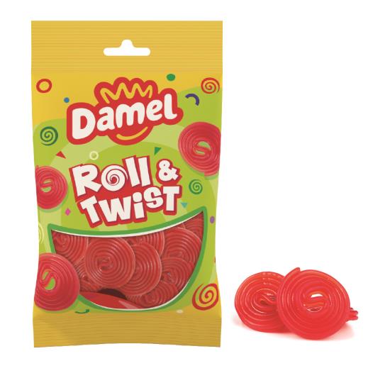 Damel Strawberry Wheels Rolls Box - 18 x 90 Gramm
