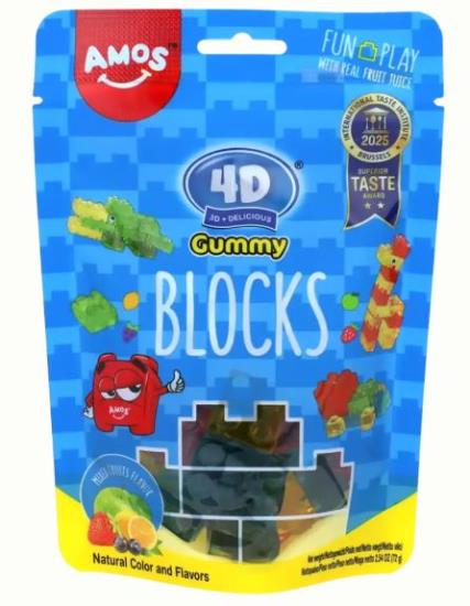 Amos Blocks Gemischte Früchte 72 Gramm