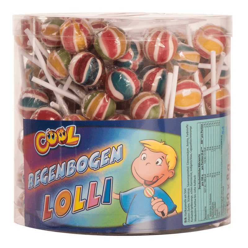 Cooles Regenbogen-Lollipop-Silo - 80 Stück