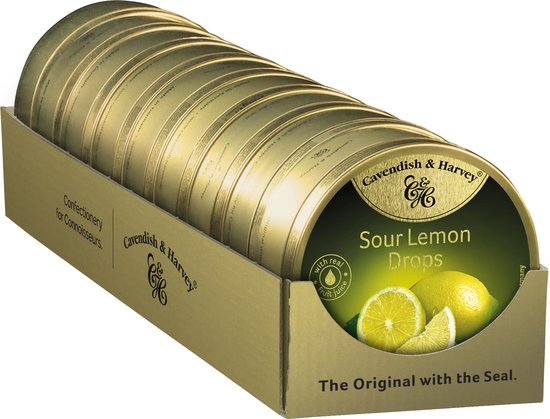 Cavendish & Harvey Sour Lemon 9 x 200 Gramm