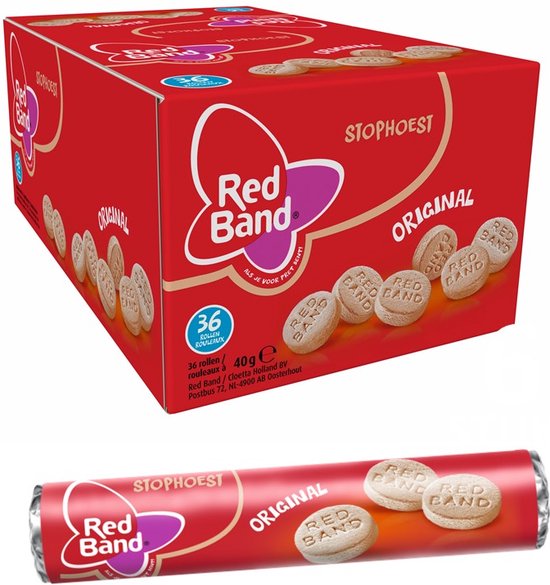 Red Band Stop Hustenrollen-Box – 36 x 40 Gramm