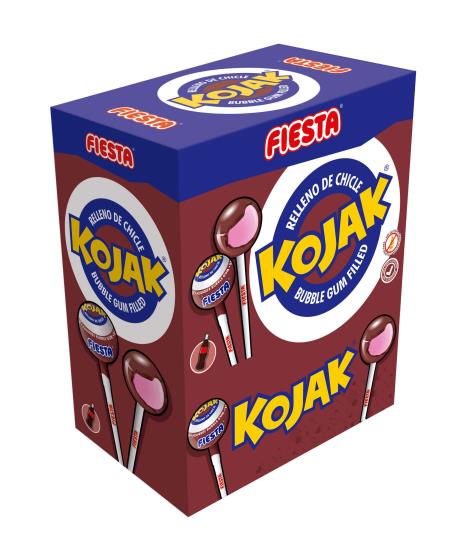 Kojak Bubbleknots Cola Lolly - 100 Stück
