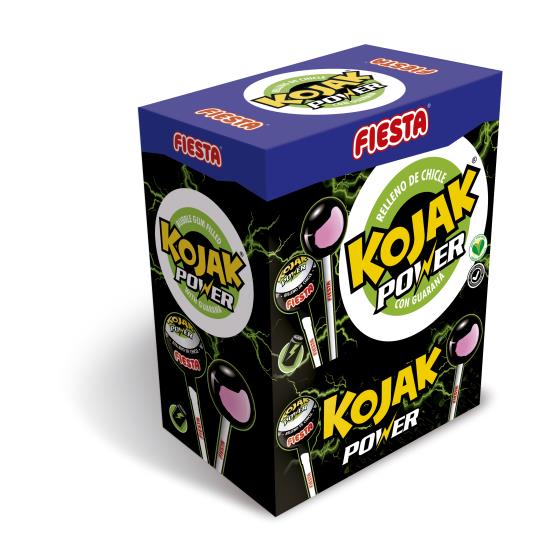Kojak Bubbleknots Energypop Lolly - 100 Stück