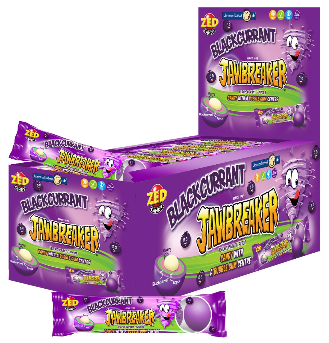 Jawbreakers Blackcurrent 4er-Pack