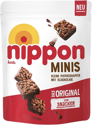 Nippon Mini's Chocolade Rice Crisps Original 12X 125 Gram