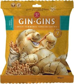 Gin Gins Kurkuma Ingwer Kaubonbons 60 Gramm