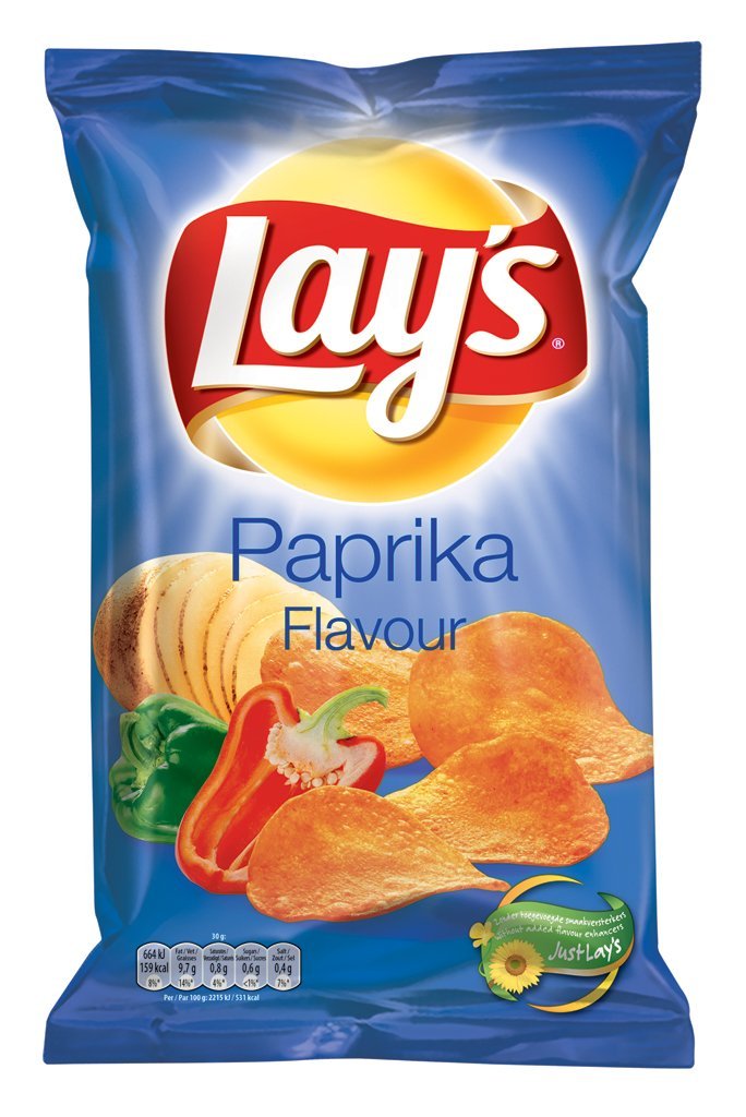 Lays Paprika Chips Box 8 x 175 Gramm