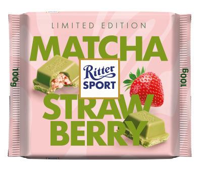 Ritter Sport Matcha Strawberry Doos 12 x 100 Gram