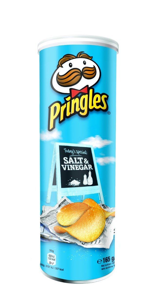 Pringles Salt & Vinegar Chips Box 19 x 165 Gramm