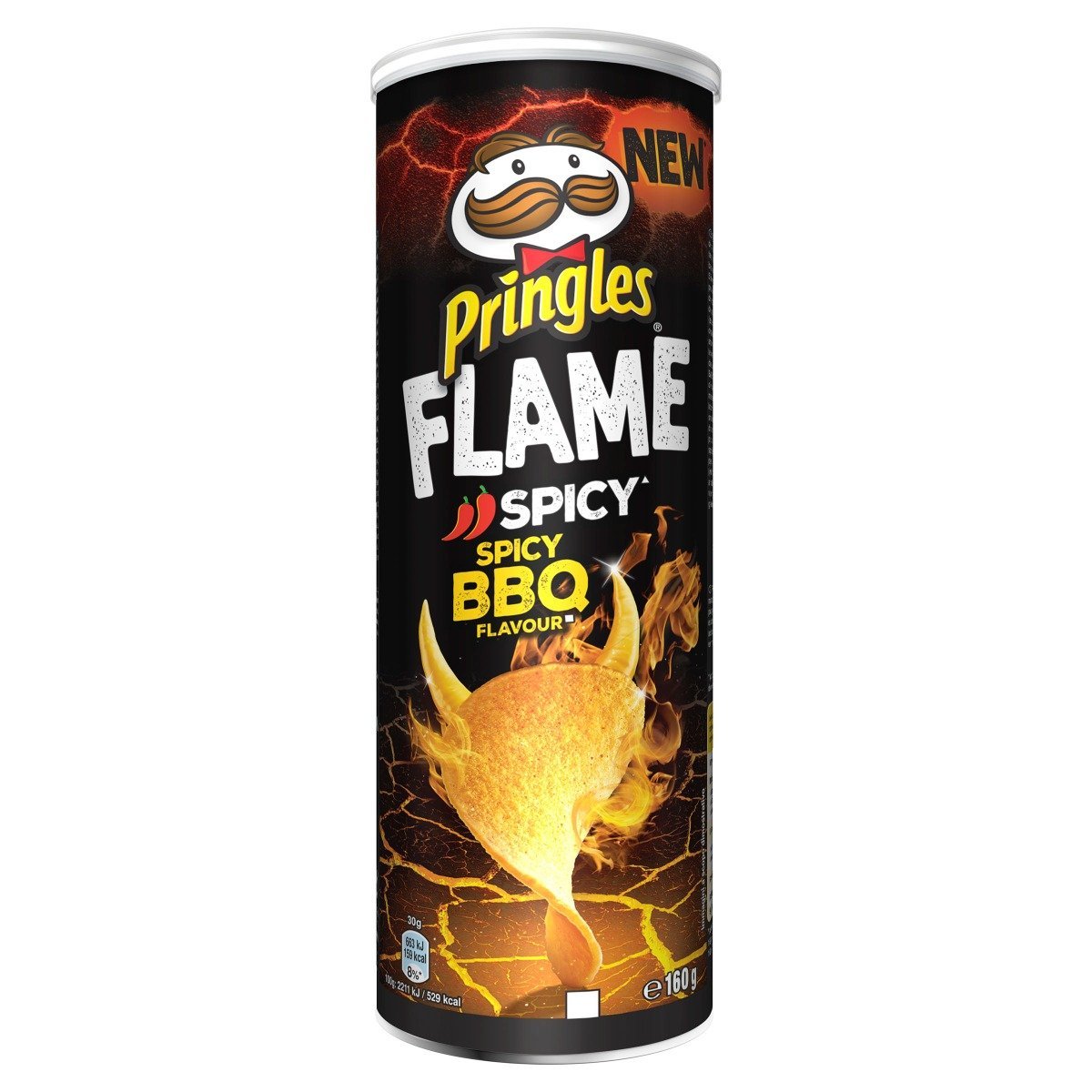 Pringles Flame Spicy BBQ Chips 160 Gramm