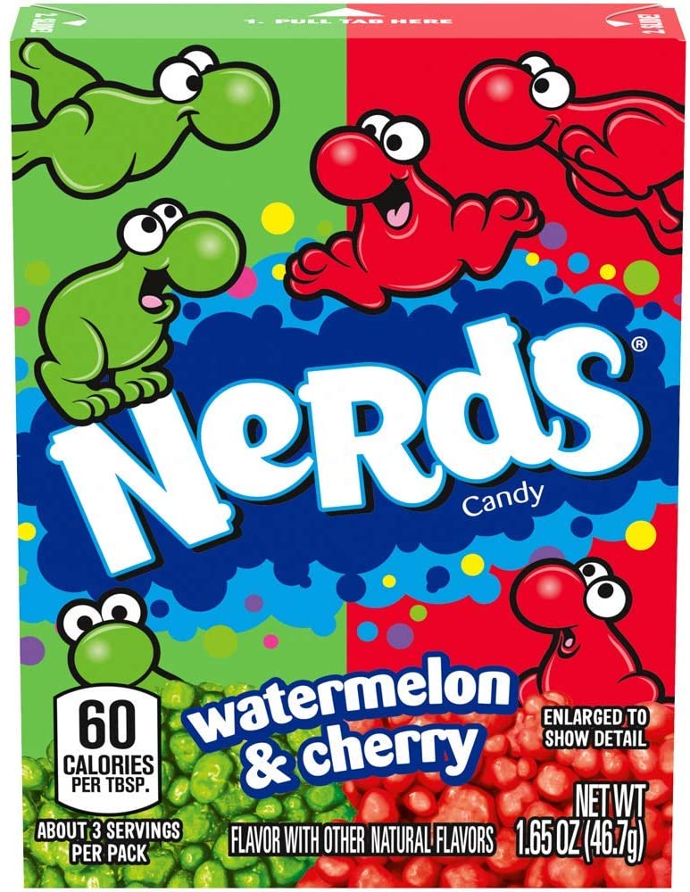 Wonka Nerds Wassermelonen-Kirsch-Box - 36 x 47 Gramm
