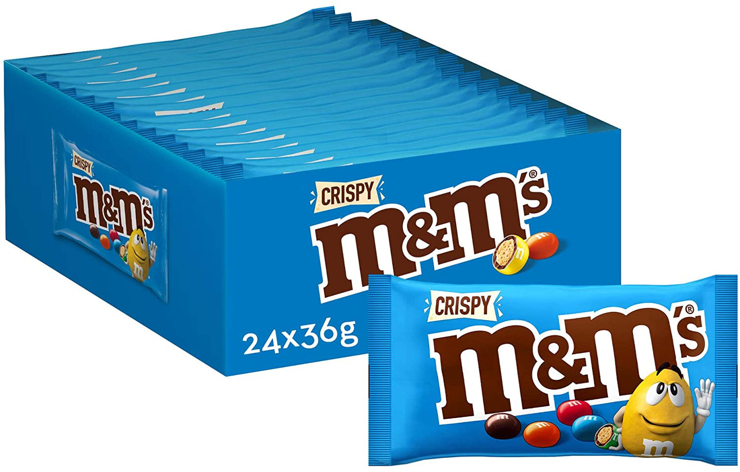 M&M's Crispy Single - 24 x 36 Gramm