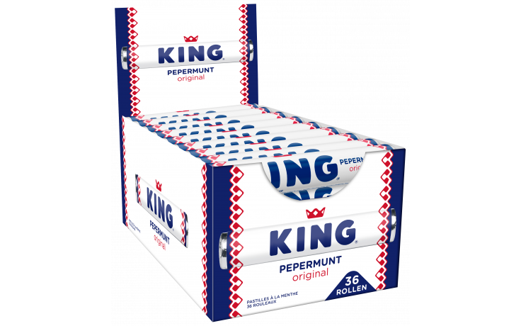 King Peppermint Roll Box - 36 x 44 Gramm