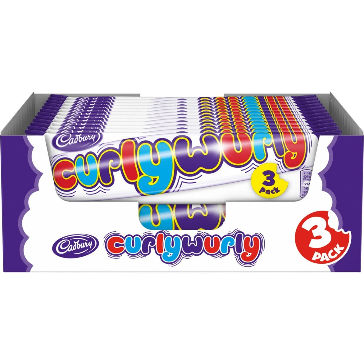 Curly Wurly Schokoriegel-Box 24 x 3 x 21,5 Gramm