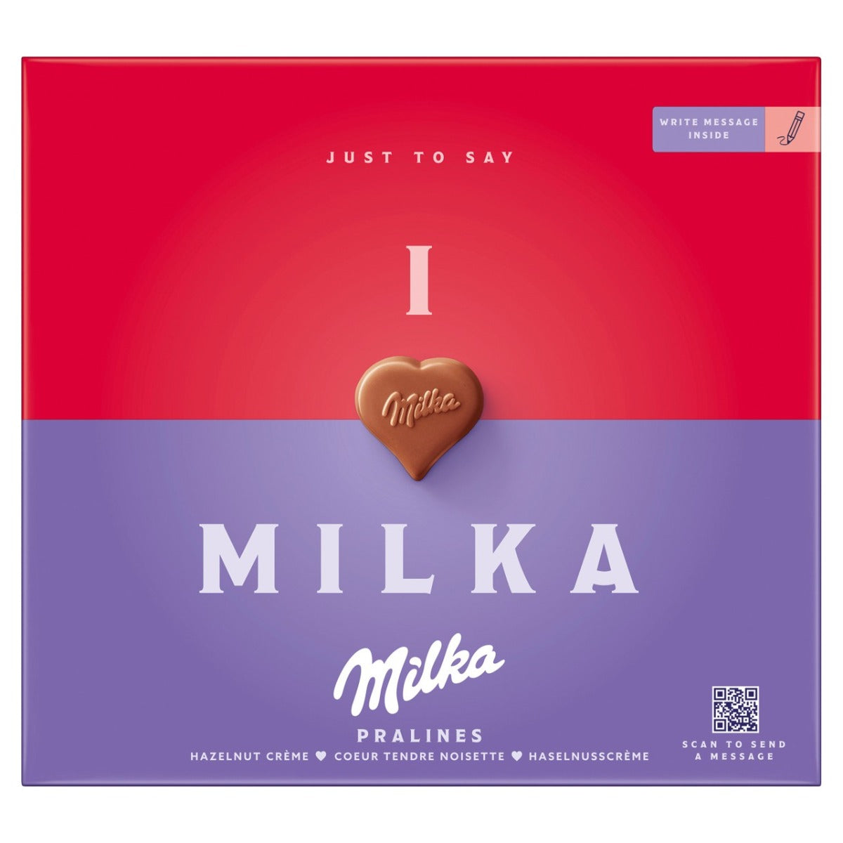 I Love Milka Schokoladen-Geschenkpapier 110 Gramm