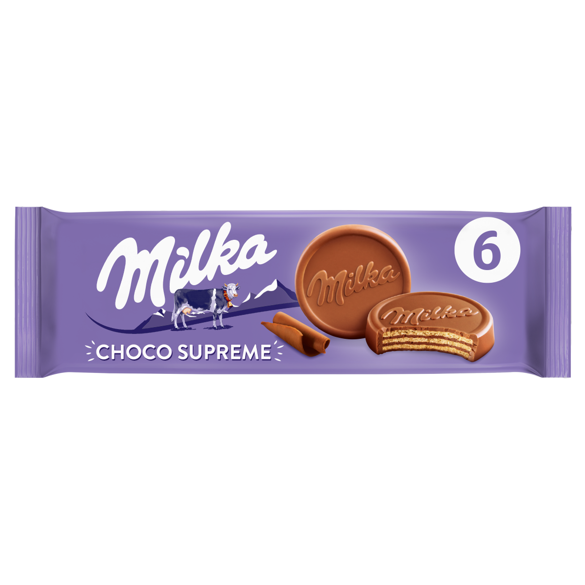 Milka Choco Wafer Milchschokolade 6 Kekse 180 Gramm