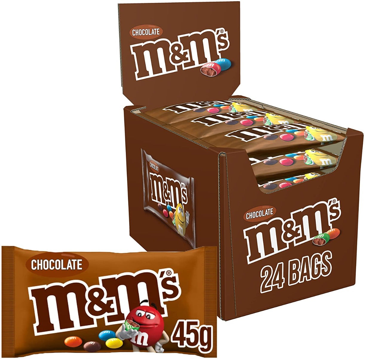 M&M's Choco Single - 24 x 45 Gramm