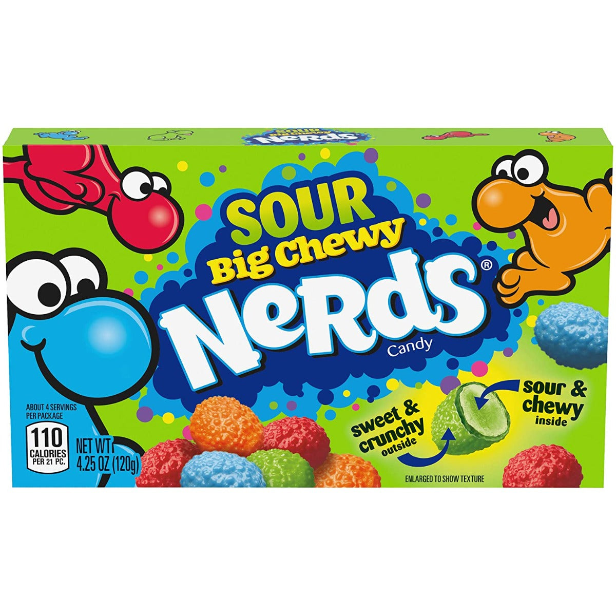 Wonka Sour Big Chewy Nerds 120 Gramm