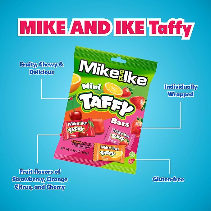 Mike & Ike Mini Taffy 180 Gramm