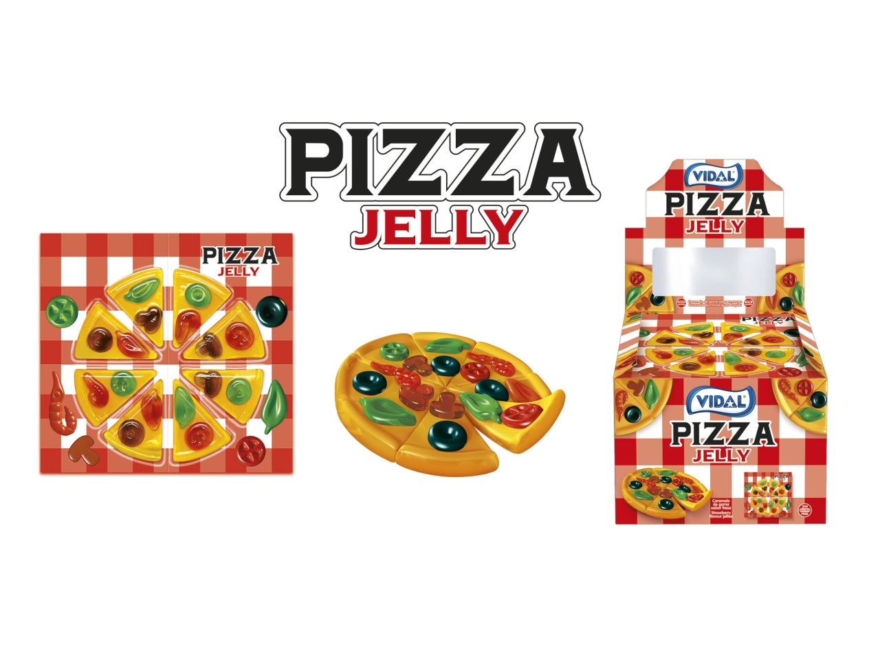 Vidal Jelly Blister Pizza 11x66 Gramm